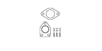 HJS Mounting Kit, catalytic converter Article number: 82 34 6552 cheaply