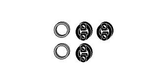 HJS Exhaust mounting kit Article number: 82 48 8014 cheaply