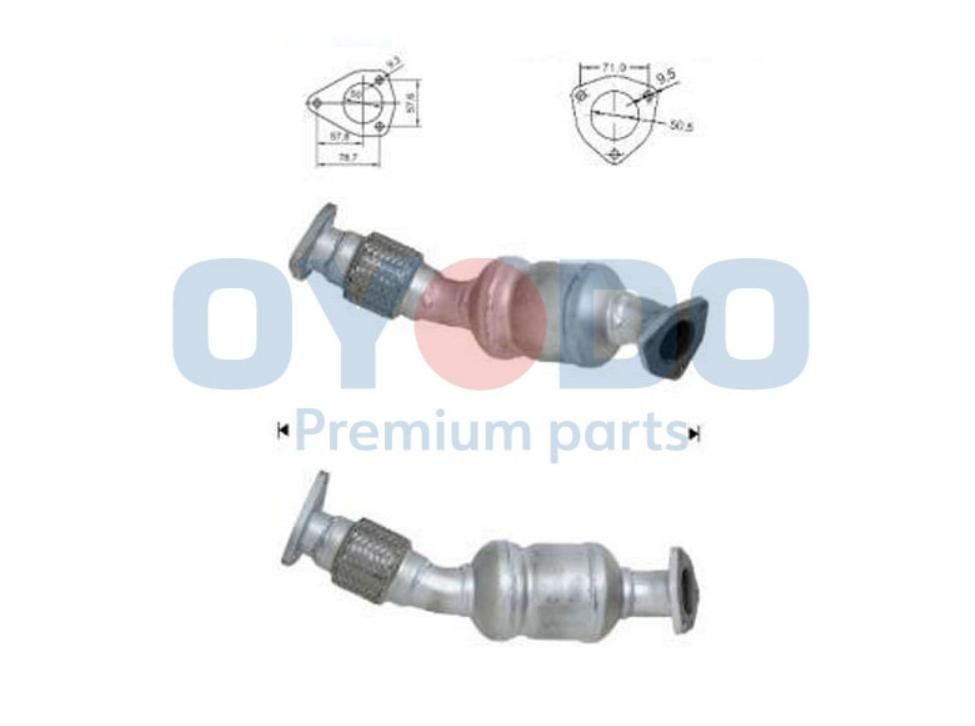 Oyodo Catalytic converter Article number: 20N0017-OYO cheaply