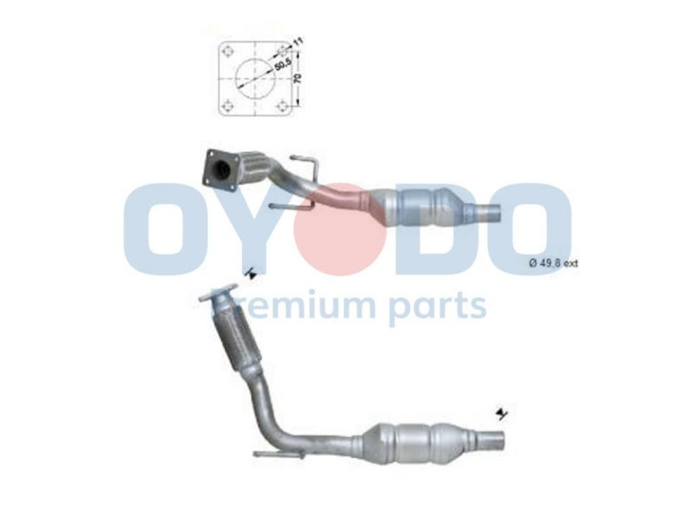 Oyodo Catalytic converter Article number: 20N0067-OYO cheaply
