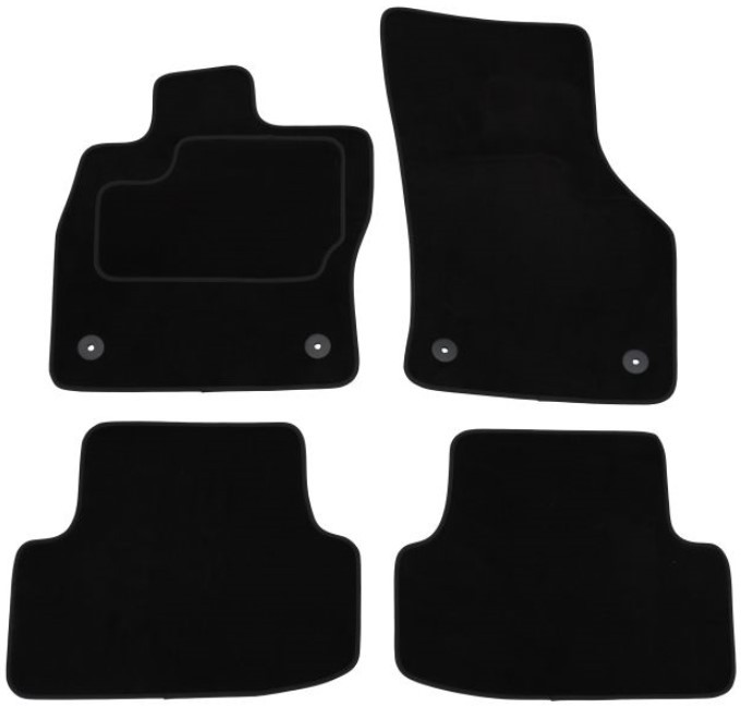 CUSTOPOL AUD93C Floor mats A3 2.0 TDI 150 PS Diesel 2021