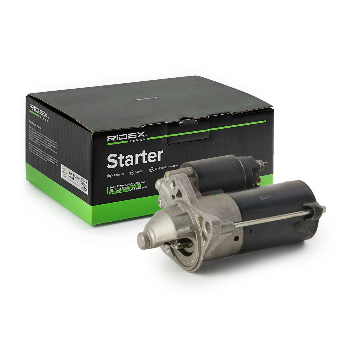 RIDEX REMAN Motor de arranque Número de artículo: 2S0206R a buen precio