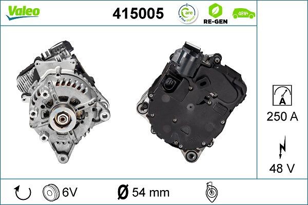 VALEO 415005 Alternator, starter E-PACE 1.5 P300e Plug-in Hybrid AWD 309 PS Petrol/Electric