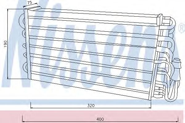 NISSENS Air conditioning evaporator Article number: 92251 cheaply