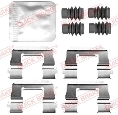 QUICK BRAKE 109-0157 Lisakomplekt, ketaspiduriklotsid MOKKA / MOKKA X 1.7 CDTI 4x4 131 HP Diisel