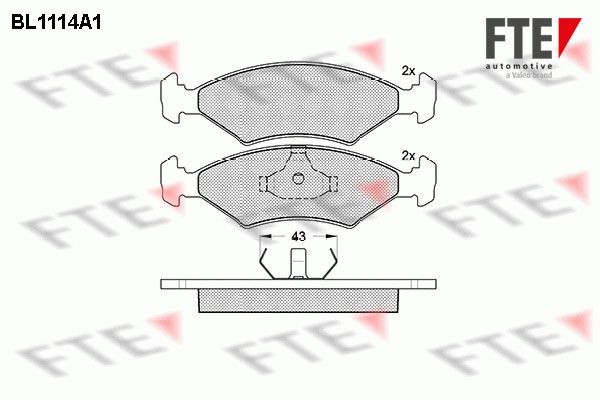 FTE Brake pad set Article number: 9010030 cheaply