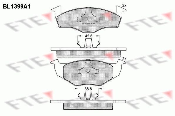 FTE Brake pad set Article number: 9010171 cheaply