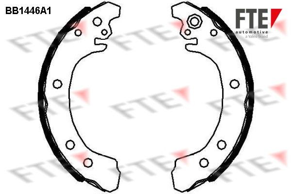 FTE Brake Shoe Set Article number: 9100169 cheaply