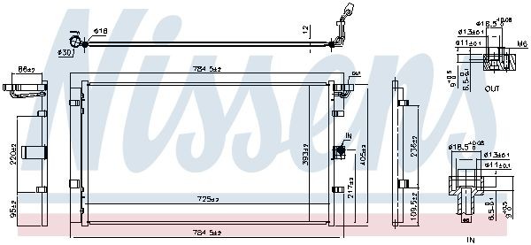 NISSENS Air conditioning condenser Article number: 940902 cheaply