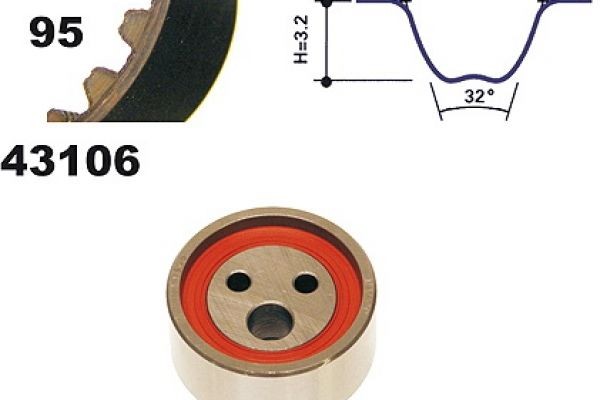 MAPCO Timing belt kit Article number: 23106 cheaply