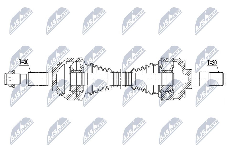 NTY Drive shaft Article number: NPW-TY-182 cheaply