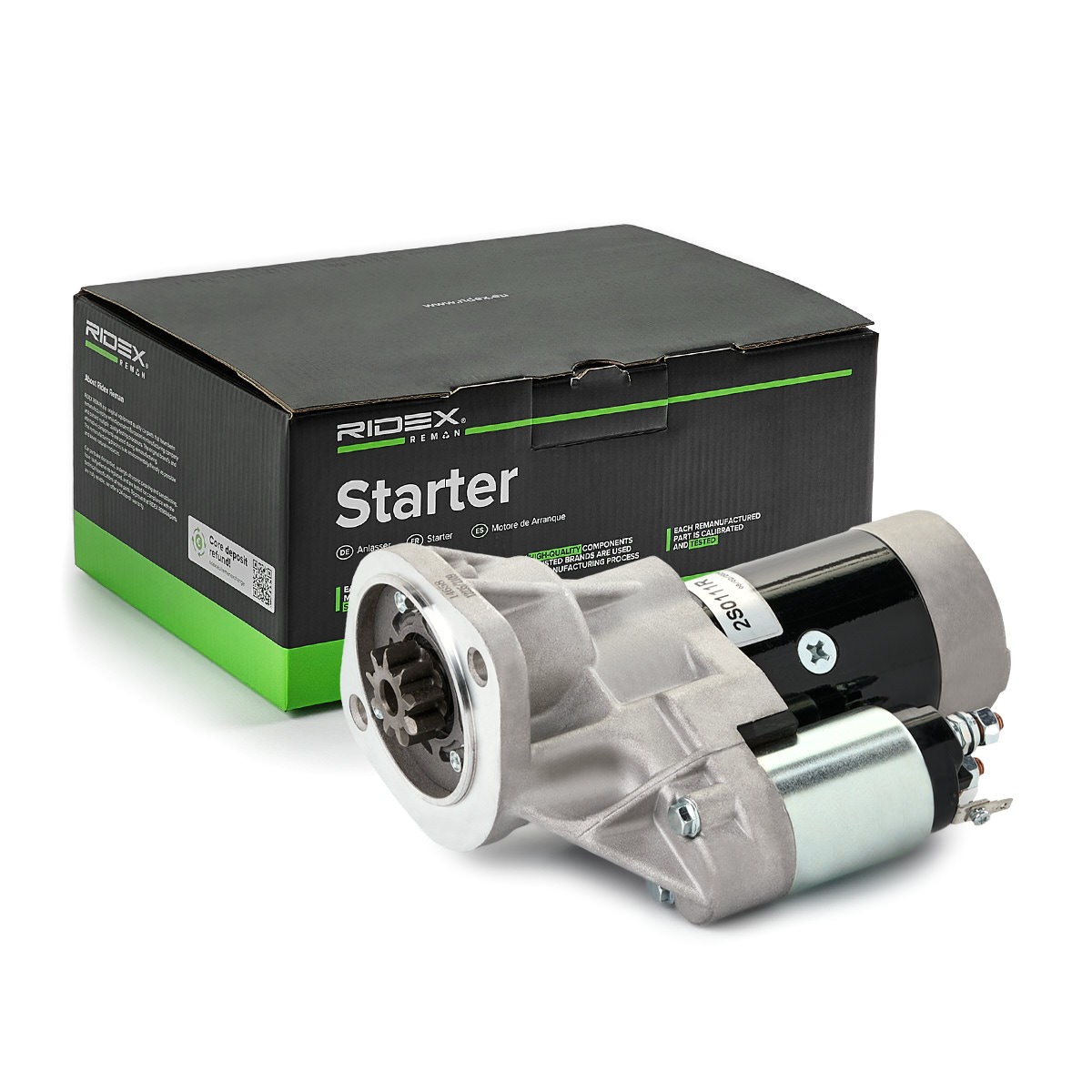 RIDEX REMAN Starter artikkelnummer: 2S0111R billig