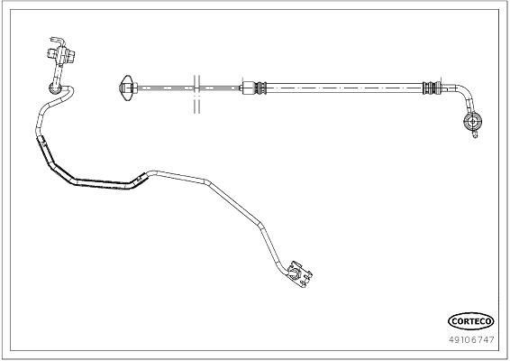 CORTECO Brake hose Article number: 49106747 cheaply