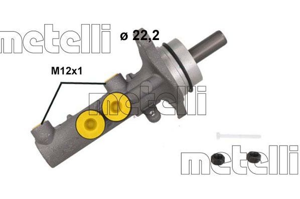 METELLI Peapiduri silinder Artikli number: 05-1253 soodsalt