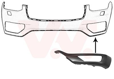 VAN WEZEL 5999581 Bumper moulding XC 90 T5 Drive-E Polestar AWD 261 PS Petrol