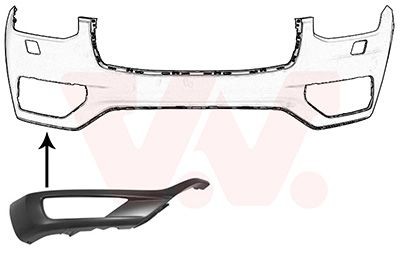 VAN WEZEL 5999582 Bumper moulding XC 90 T5 Drive-E Polestar AWD 261 PS Petrol