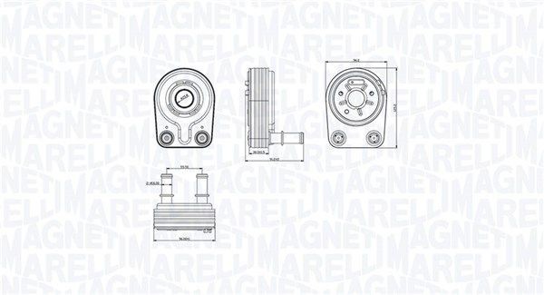 MAGNETI MARELLI Õliradiaator, mootoriõli Artikli number: 350300001400 soodsalt