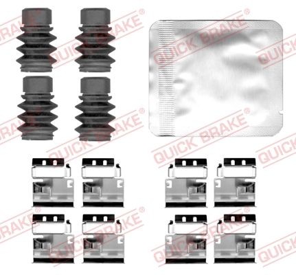 QUICK BRAKE 109-0184 Lisakomplekt, ketaspiduriklotsid INSIGNIA 1.6 Turbo (35) 200 HP Bensiin