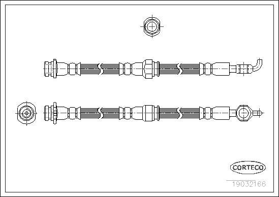 CORTECO Brake hose Article number: 19032166 cheaply