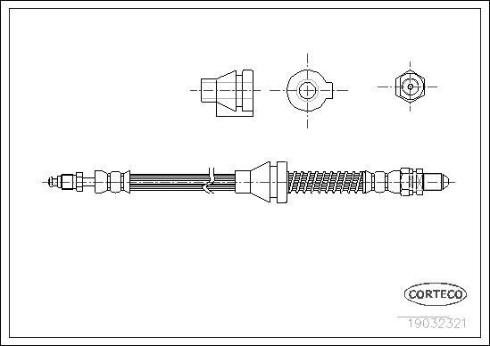 CORTECO Brake hose Article number: 19032321 cheaply