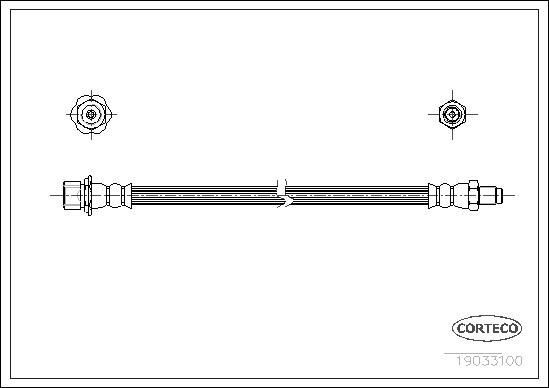 CORTECO Brake hose Article number: 19033100 cheaply