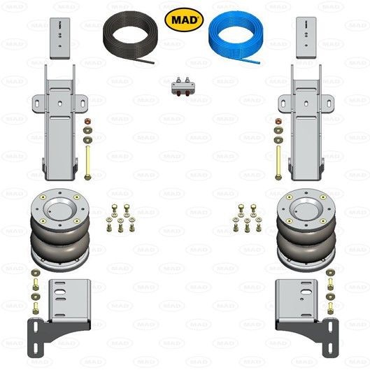 MAD NR-197534-B Air Spring, suspension SPRINTER 310 CDI 2.2 (906.731, 906.733, 906.735) 95 PS Diesel 2020