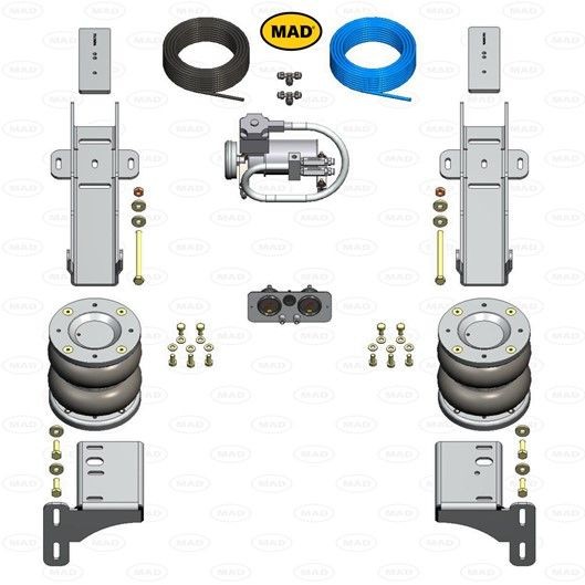 MAD NR-197534-C Air Spring, suspension SPRINTER 310 CDI 2.2 (906.731, 906.733, 906.735) 95 PS Diesel 2020