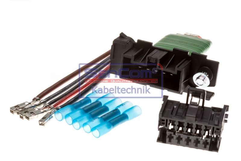 SenCom 10208-S Cable Repair Set, interior heating fan, (eng. preheat sys.) CORSA 1.6 T (L08, L68) 180 PS Petrol 2014