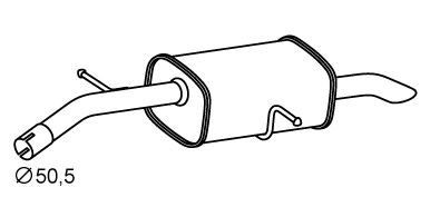 VEGAZ Rear silencer Article number: CS-424 cheaply