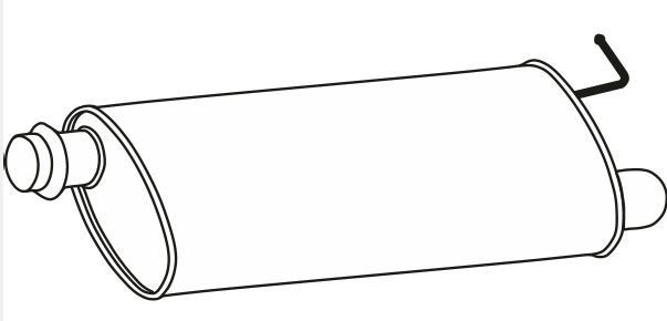 VEGAZ Middle silencer Article number: CS-429 cheaply