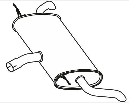 VEGAZ Rear silencer Article number: FS-777 cheaply