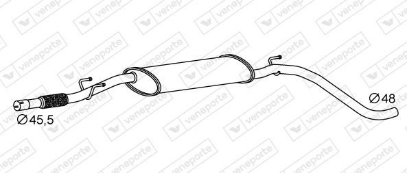 VEGAZ Middle silencer Article number: FTS-451 cheaply