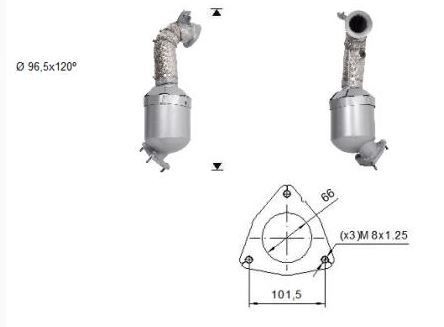 VEGAZ Catalytic converter Article number: MOK-949 cheaply