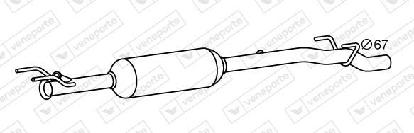 VEGAZ MSCR-005 SCR Catalytic Converter SPRINTER 310 CDI 2.2 (906.731, 906.733, 906.735) 95 PS Diesel 2020