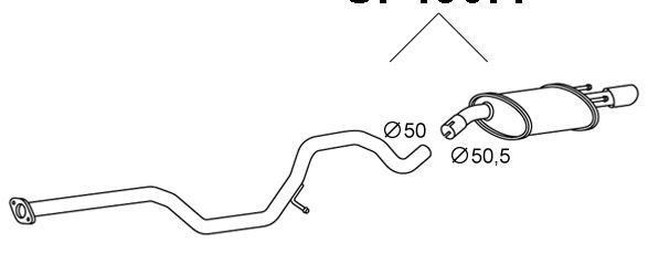VEGAZ Rear silencer Article number: OS-248 cheaply