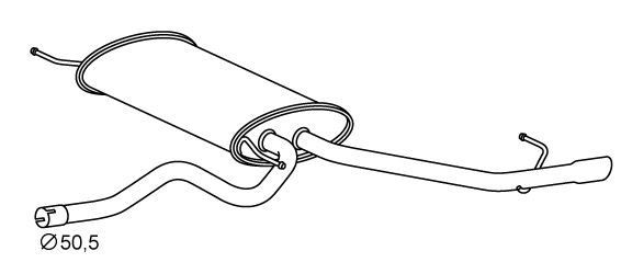 VEGAZ Rear silencer Article number: SES-150 cheaply