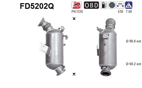 AS Részecskeszűrő . Cikk szám: FD5202Q olcsó