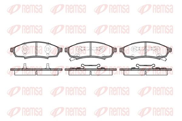 REMSA Brake pad set Article number: 0531.02 cheaply