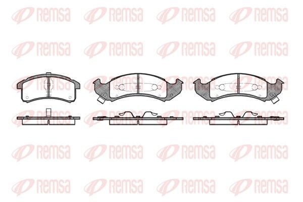 REMSA Brake pad set Article number: 0537.02 cheaply