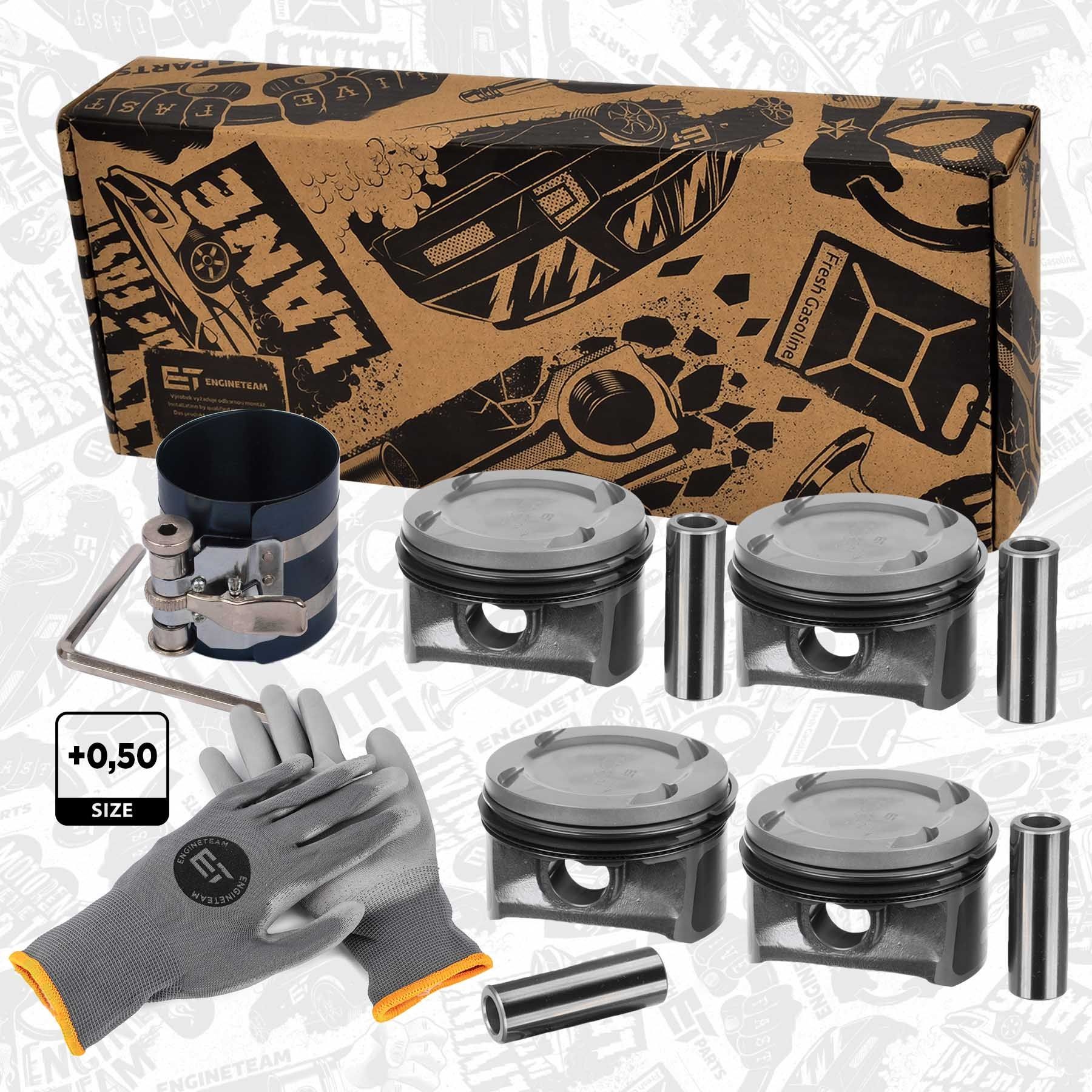 ET ENGINETEAM PM015250VR1 Piston Set CORSA 1.4 75 PS Petrol