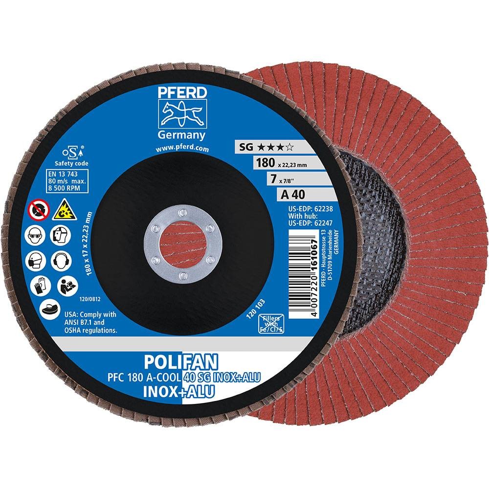 PFERD Slibeskive, vinkelsliber Polifan SG Inox+Alu Varenummer: 67754185 billige