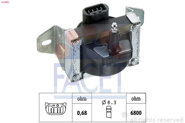 FACET Ignition coil Article number: 9.6006 cheaply