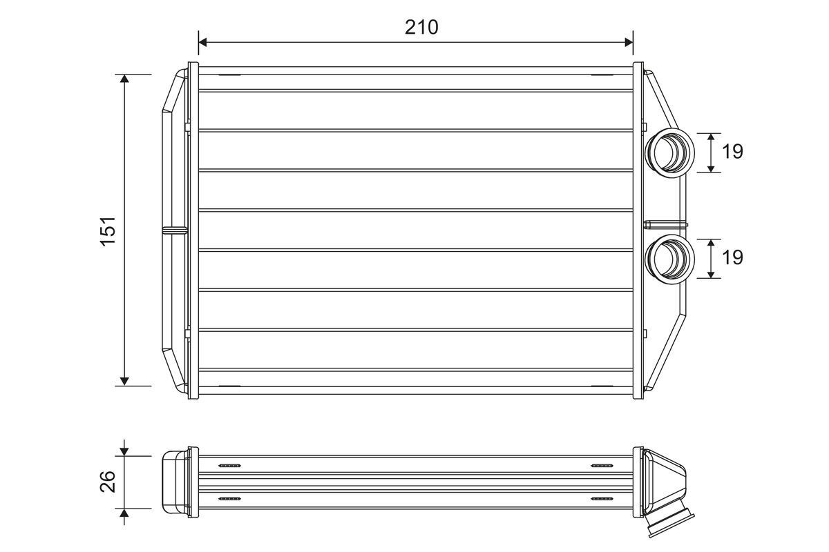 VALEO Heater matrix Article number: 811624 cheaply