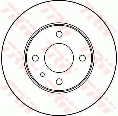 TRW Brake disc Article number: DF1751 cheaply