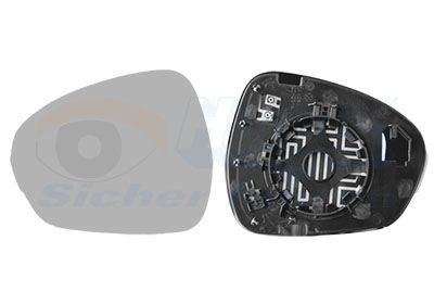 VAN WEZEL Spejlglas, udvendig spejl Varenummer: 0125837 billige