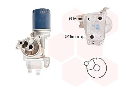 VAN WEZEL Engine oil cooler Article number: 09013727 cheaply