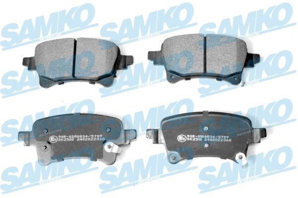SAMKO Brake pad set Article number: 5SP2360 cheaply