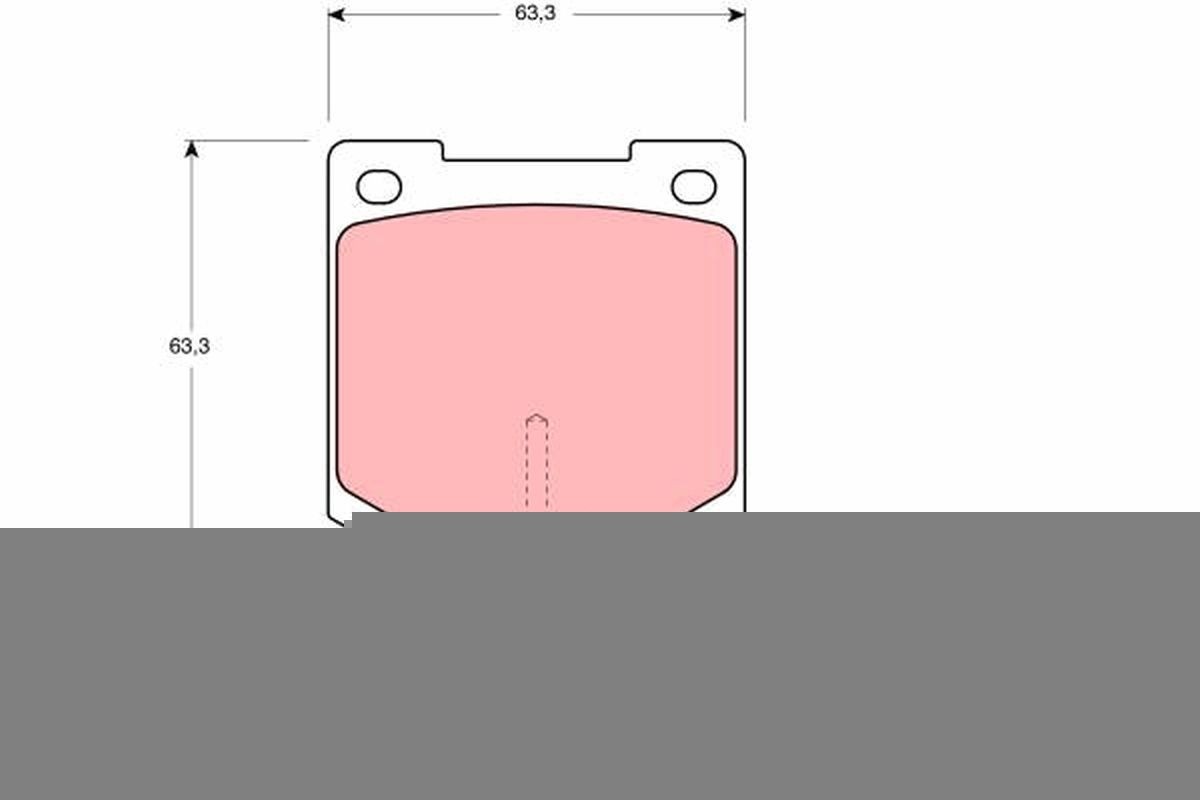 TRW Brake pad set Article number: GDB646 cheaply