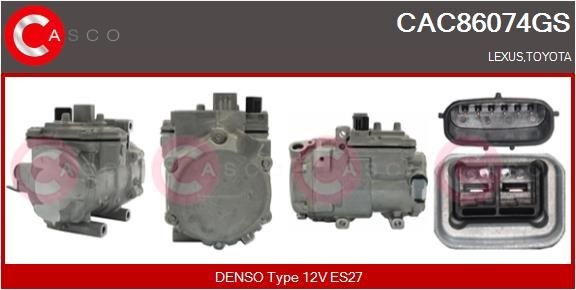 CASCO CCV40011AS Reguleerimisklapp, kompressor C-klass C 180 1.6 (204.231) 156 HP Bensiin 2014
