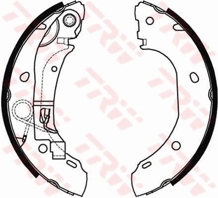 TRW Brake Shoe Set Article number: GS8472 cheaply